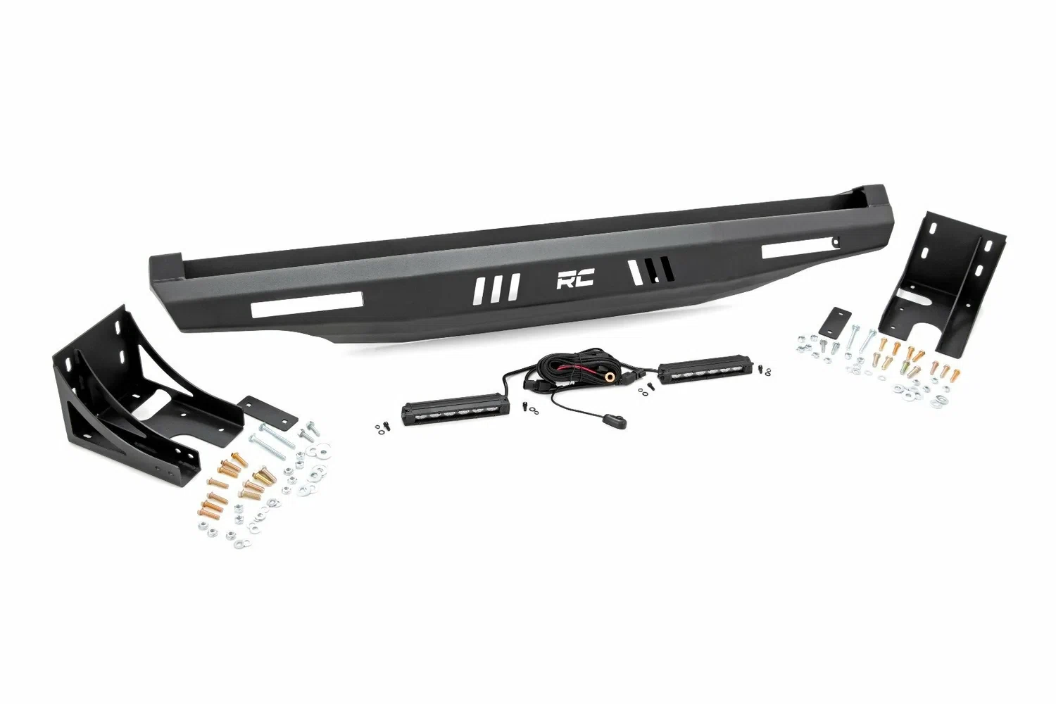 Fits Multiple Makes(Can-Am_Polaris) Bumper Rear 6_ Black Slimline LED Pair 93059